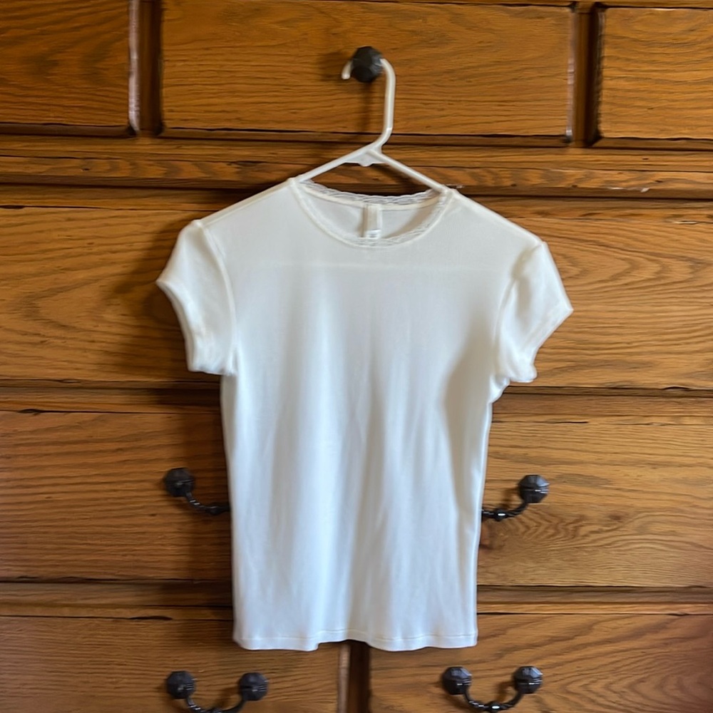 Skims lace collared tshirt